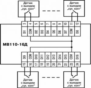 Мв110 224 8а схема подключения